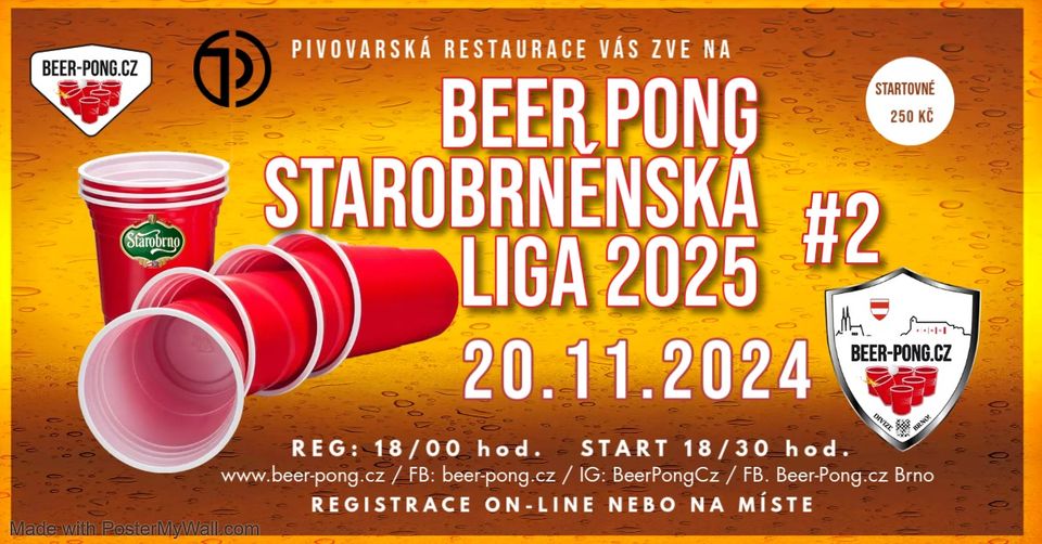 Starobrněnská Beer-Pong liga 2025 #2