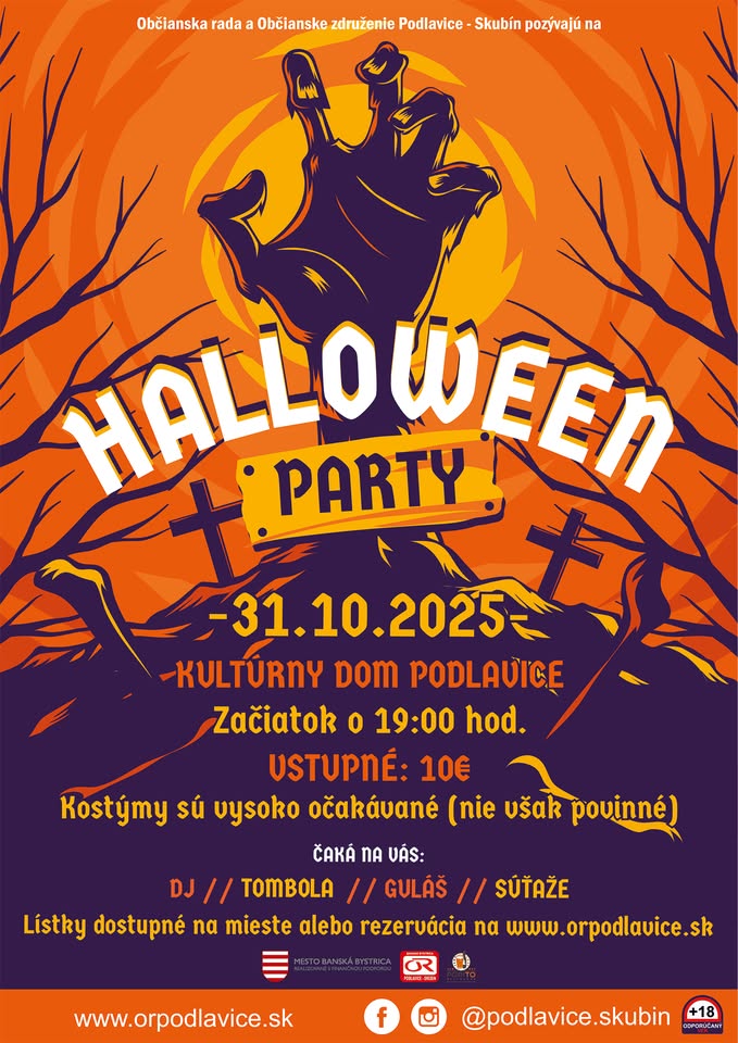 Halloween party Podlavice 2025