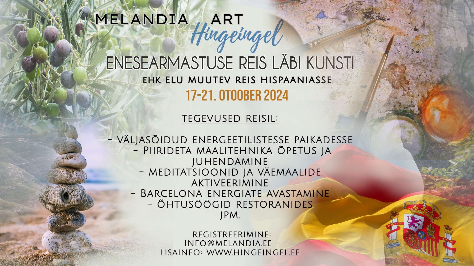 Elumuutev enesearmastuse reis, retriit, laager läbi kunsti Barcelonasse 17.10-21.10.2024