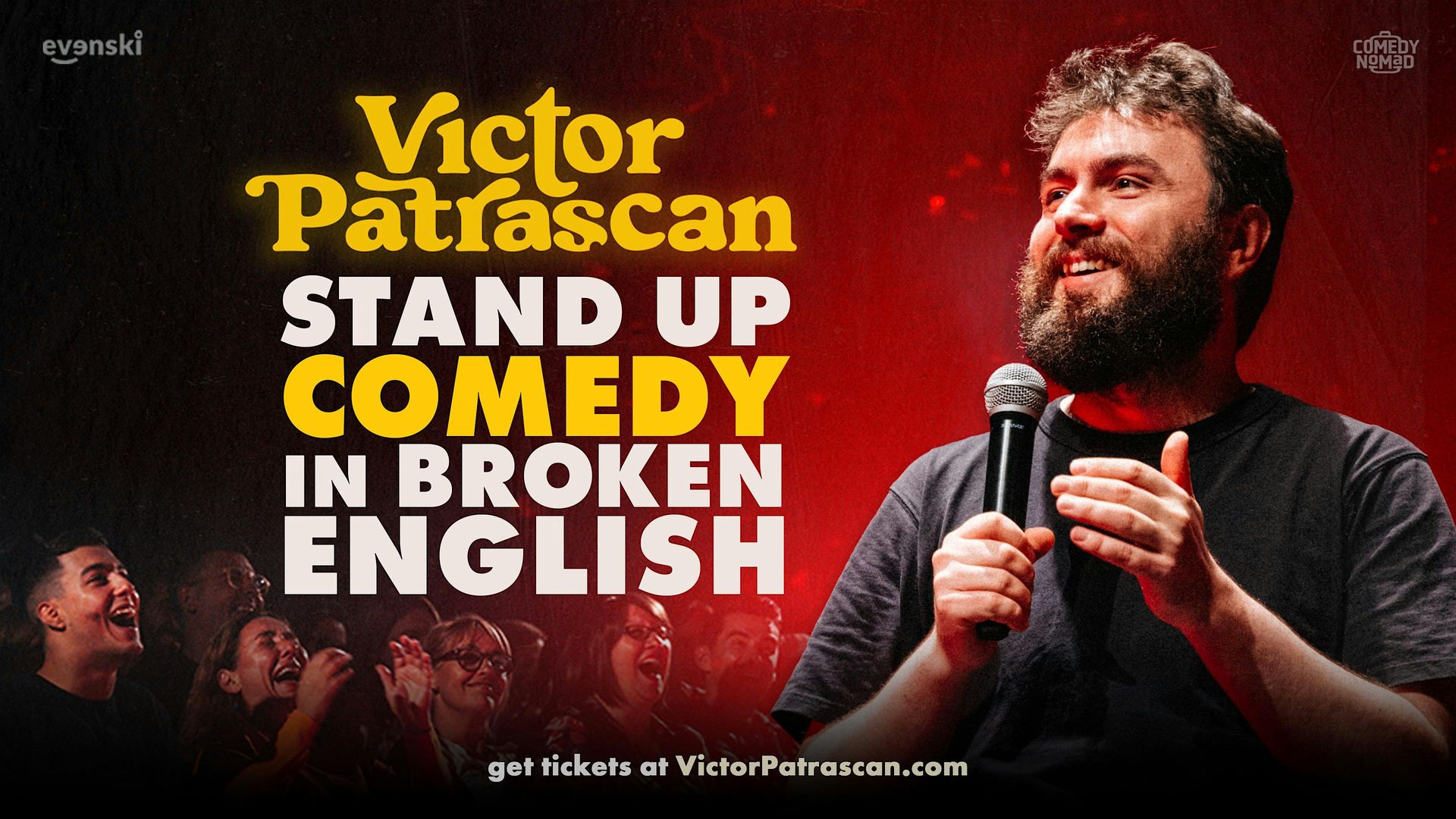 Stand up Comedy in broken English • Victor Patrascan in Amsterdam