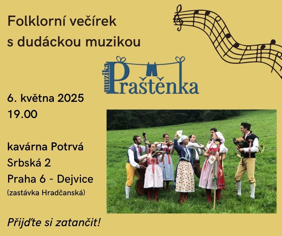 Folklorní večírek v kavárně Potrvá