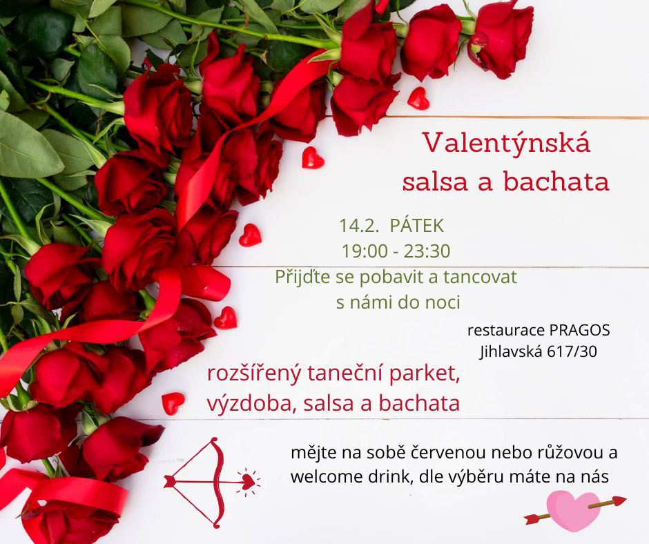 Valentýnská salsa párty v Pragosu