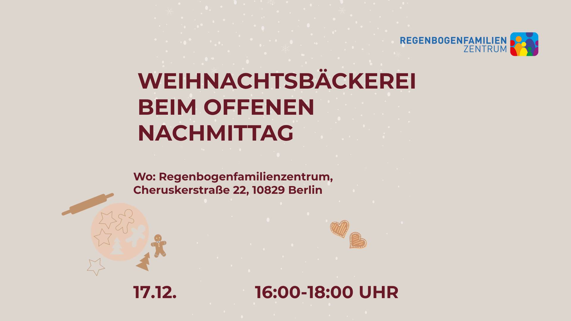 Weihnachtsbäckerei beim Offenen Nachmittag