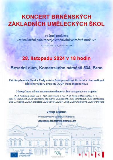 Koncert brněnských základních uměleckých škol