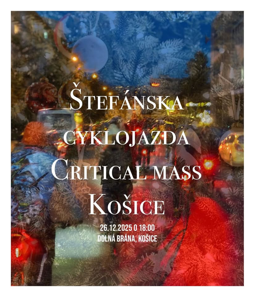 Štefánska cyklojazda Critical mass Košice