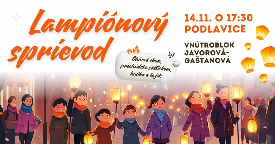 Lampiónový sprievod v Podlaviciach