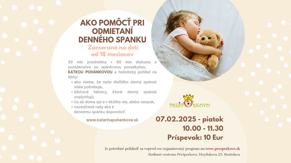 Ako pomôcť deťom od 18 mesiacov s ich denným spánkom?