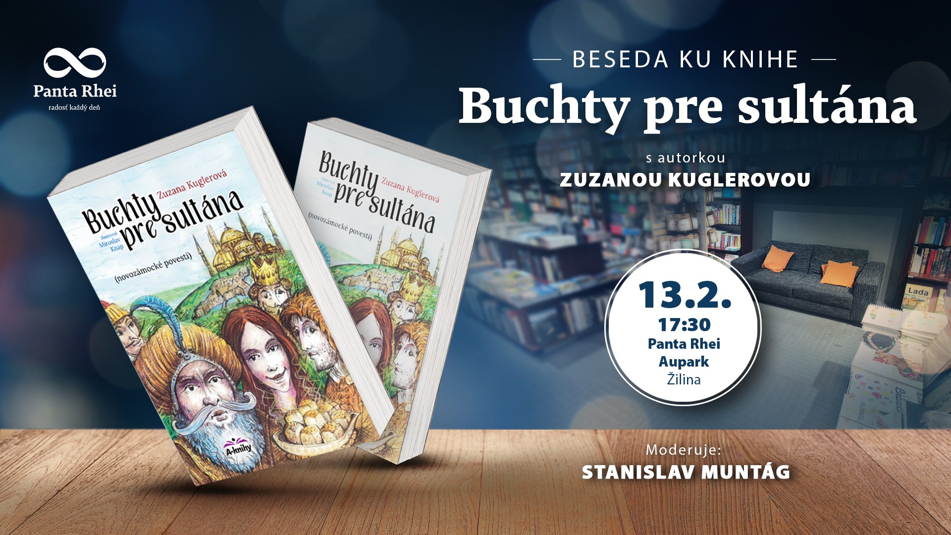 ŽILINA: 👳🏼‍♀️ Beseda k titulu Buchty pre sultána s autorkou Zuzanou Kuglerovou