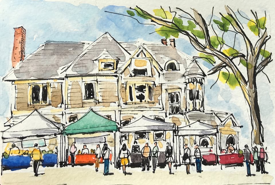 Nov 15 Sketchcrawl--PSU Farmers Market