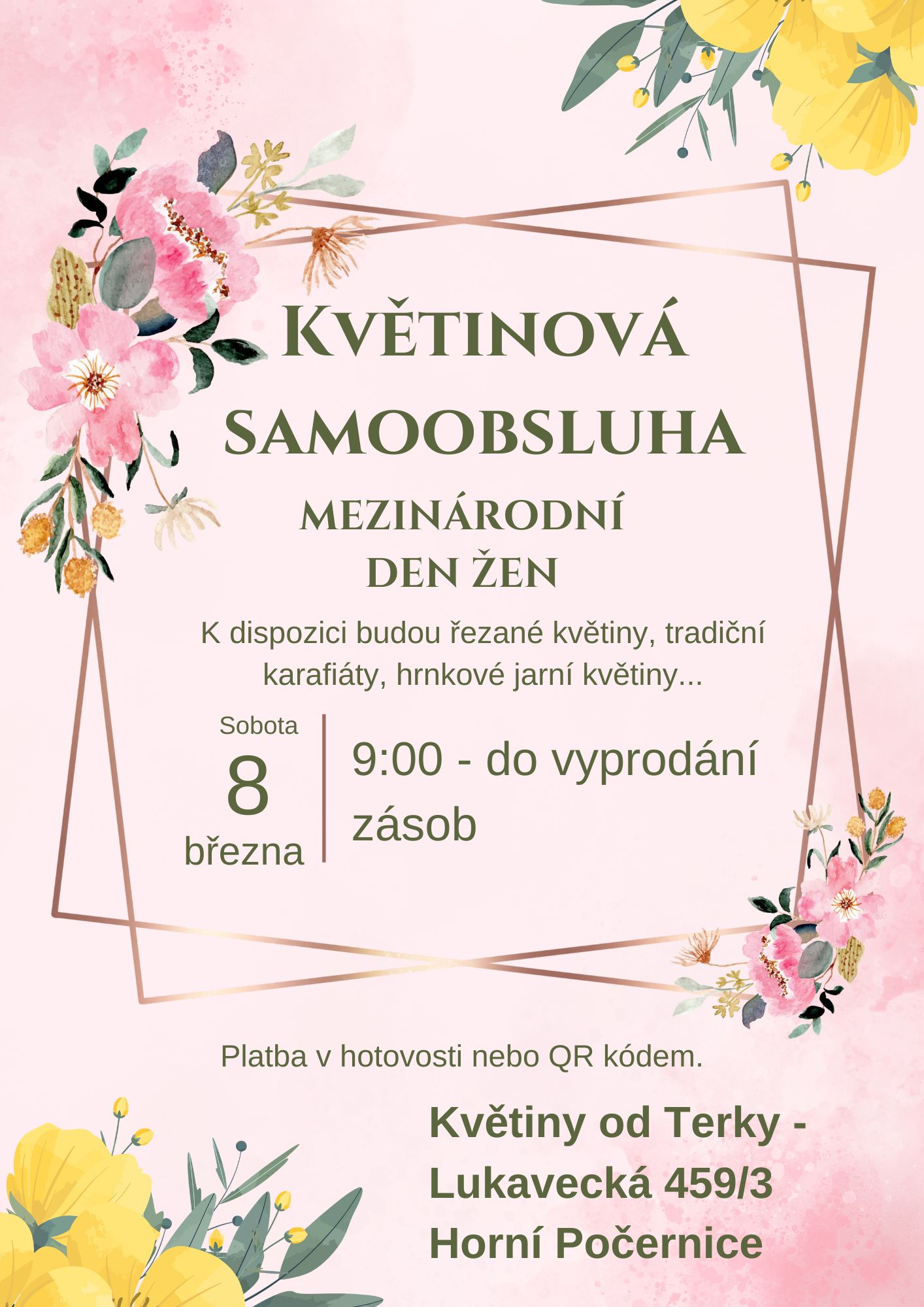 Květinová samoobsluha MDŽ