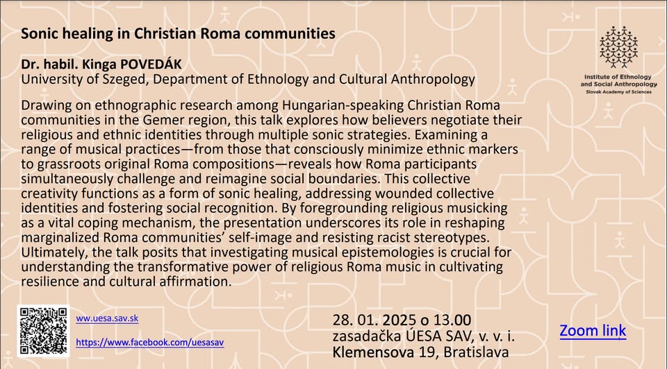 Kinga Povedák: Sonic healing in Christian Roma communities