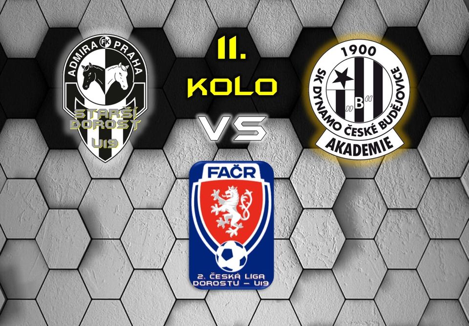 11.kolo ČLD-U19 ⚽️ 𝗙𝗞 𝗔𝗗𝗠𝗜𝗥𝗔 𝗣𝗥𝗔𝗛𝗔 "🅰️" 🆚 Sk Dynamo Č. Budějovice "🅱️"