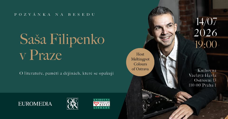 Večer s běloruským spisovatelem a novinářem Sašou Filipenkem