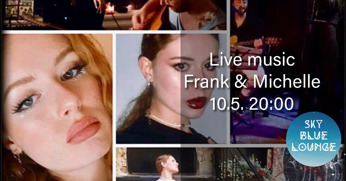 Live music at Sky Blue lounge: Frank & Michelle