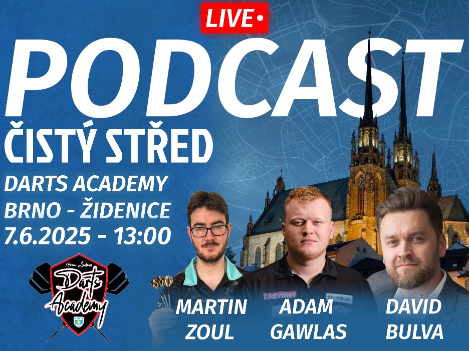 Live podcast Brno - hosté Adam Gawlas, Martin Zoul, David Bulva