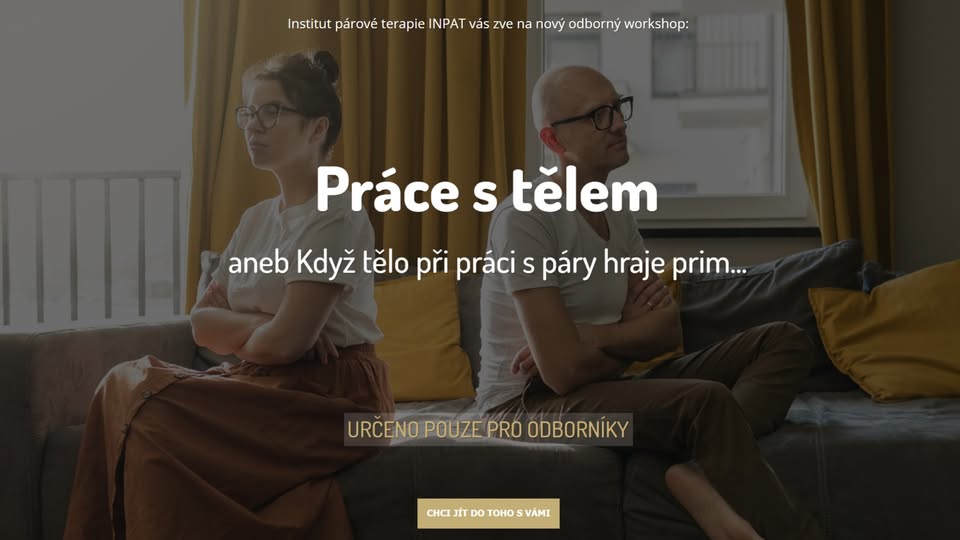 Workshop: PRÁCE S TĚLEM PŘI PRÁCI S PÁRY