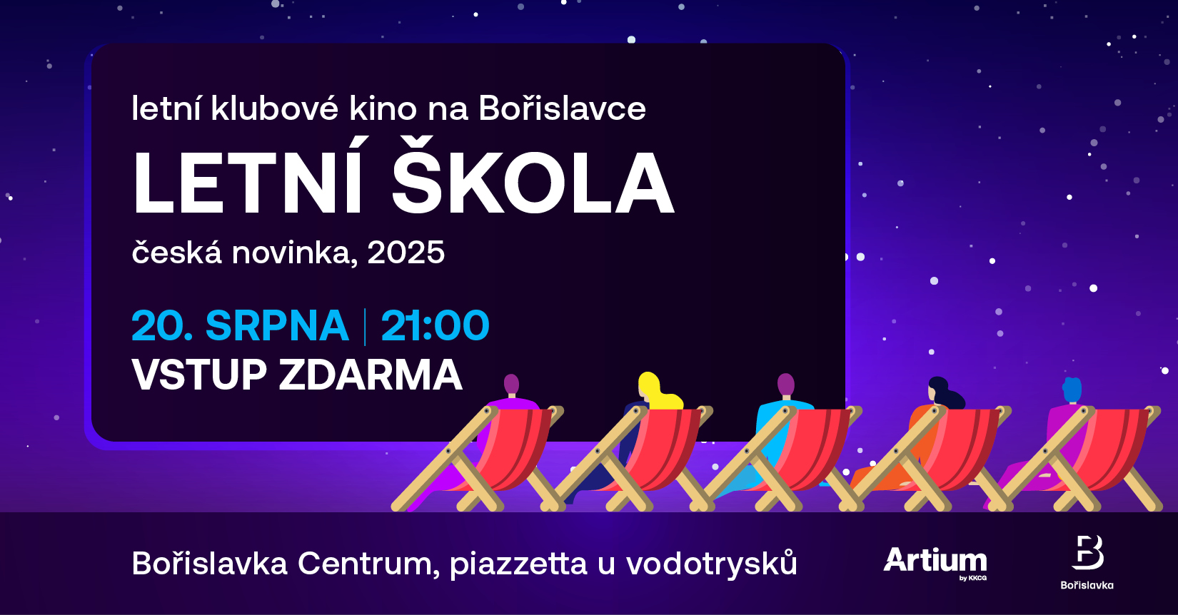 Letní škola, 2001 | Letní klubové kino na Bořislavce