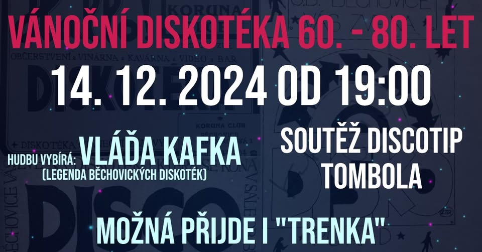 KARLOS BAR | VÁNOČNÍ DISKOTÉKA 60. - 80. LET