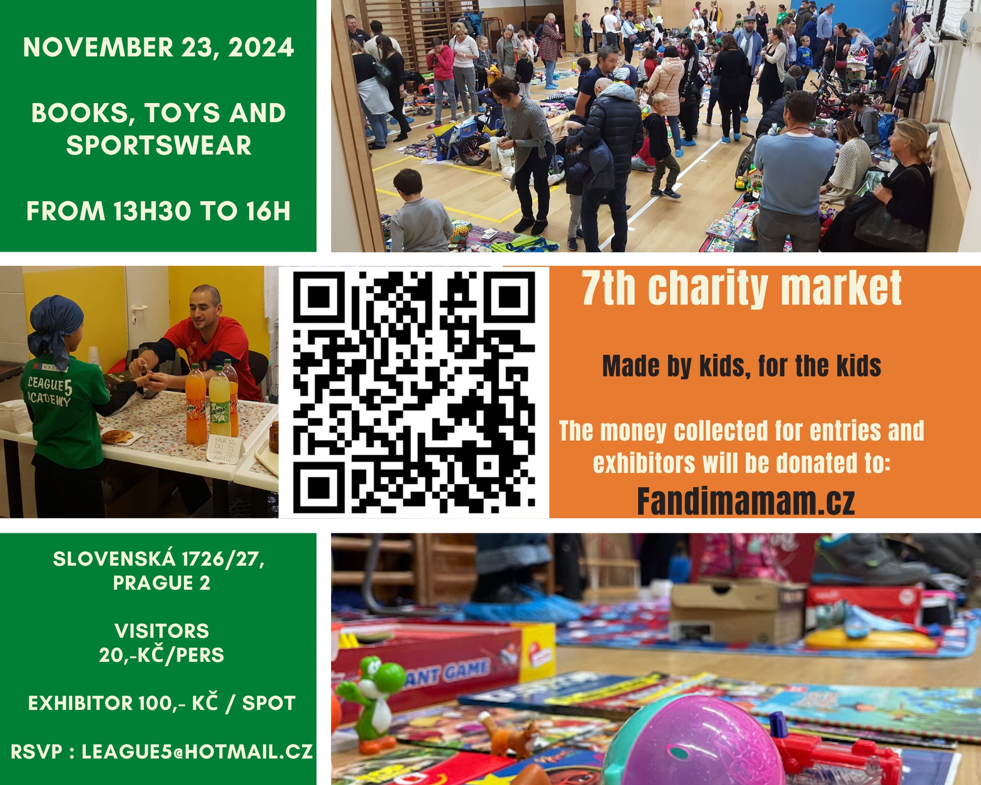 7th CHARITATIVNI TRH: pro deti od deti / 7th Charity kids market: for the kids, by the kids.