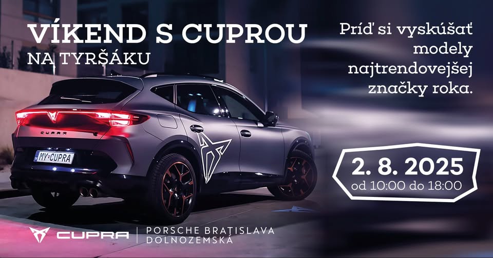 ZAŽI VÍKEND S CUPROU 🚘 | 𝟐.𝟖. 𝟐𝟎𝟐𝟓