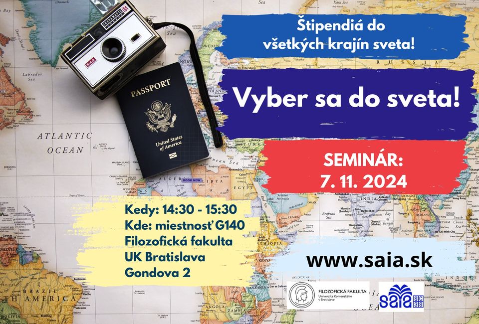 Štipendiá do všetkých krajín sveta! - Vyber sa do sveta!