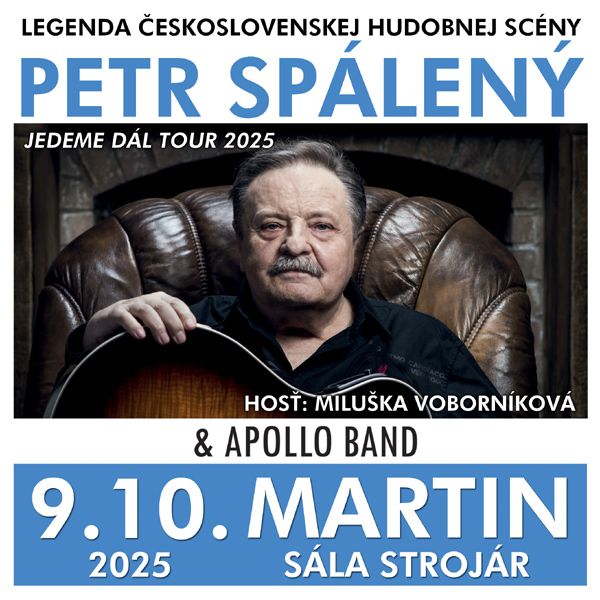 Petr Spálený a Apollo band - Jedeme dál tour 2025