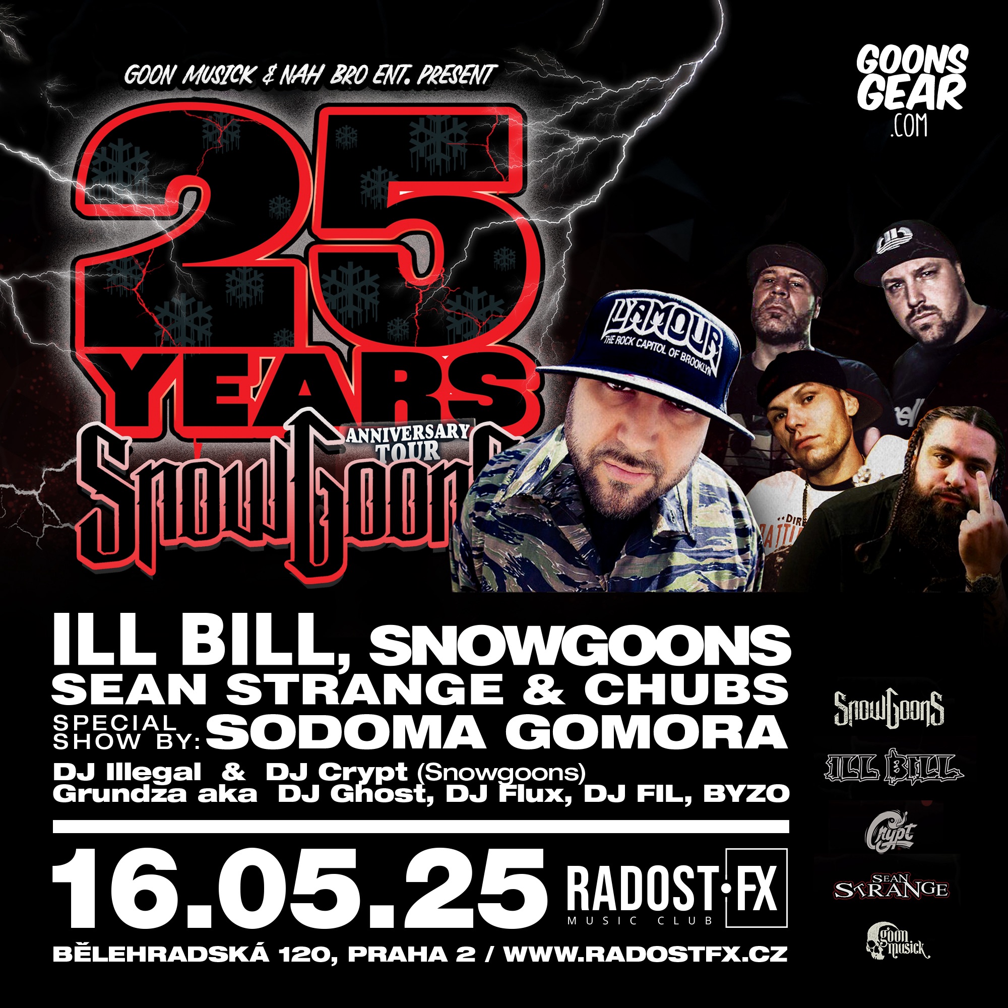 SNOWGOONS & ILL BILL @ RADOST FX PRAGUE