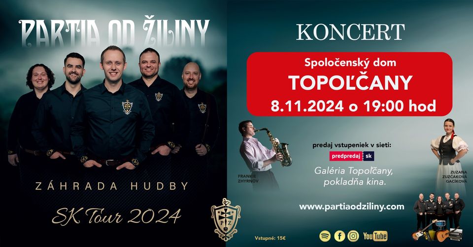 PARTIA od Žiliny - TOPOĽČANY