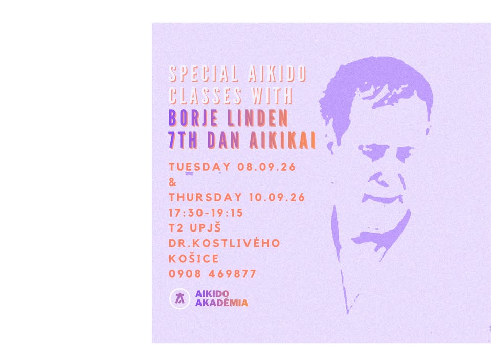 Special Classes with Borje Linden 7Dan Aikido Aikikai in Košice/Slovakia