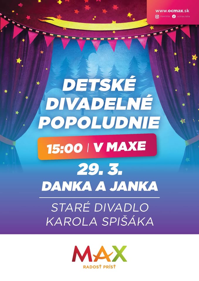 DANKA a JANKA hráme v MAX Nitra