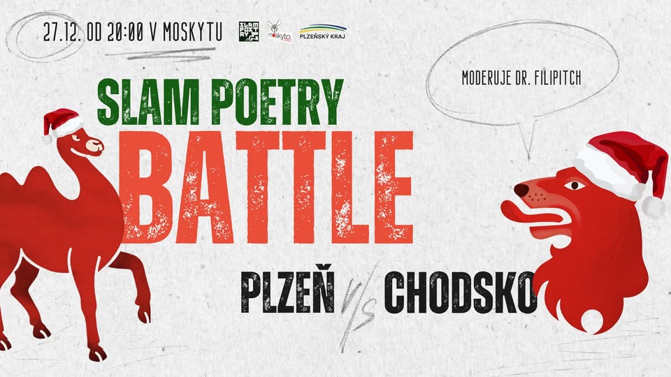 Tradiční Vánoční Slam Poetry Battle: Chodsko vs. Plzeň