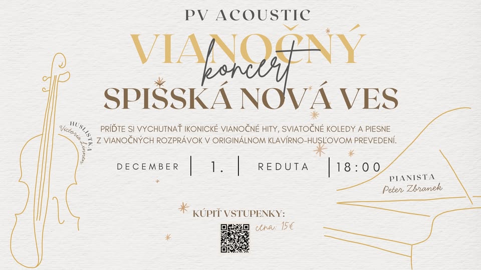 Victoria Linnen a Peter Zbranek: Vianočný koncert v Redute, Spišská Nová Ves
