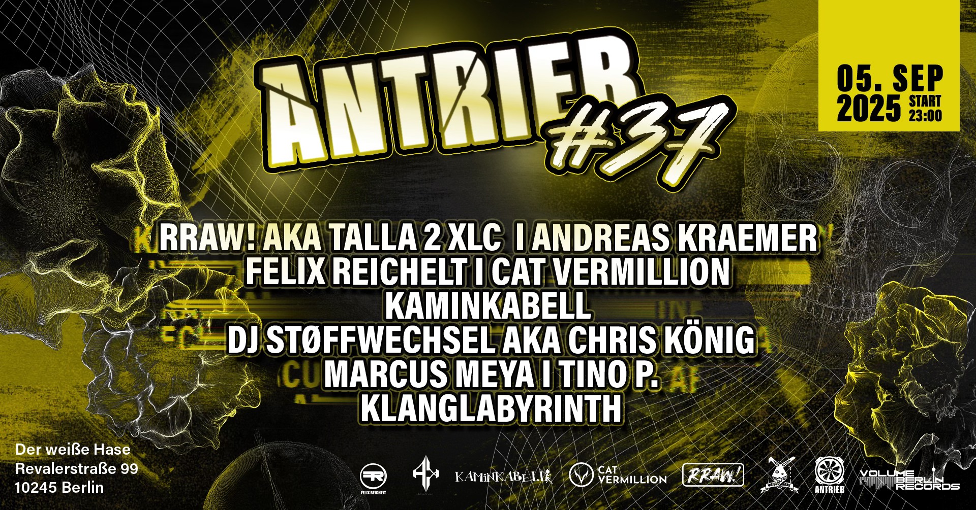 ⚙️ ANTRIEB #37 W/ RRAW! AKA TALLA 2XLC / ANDREAS KRAEMER + VBR RESIDENTS
