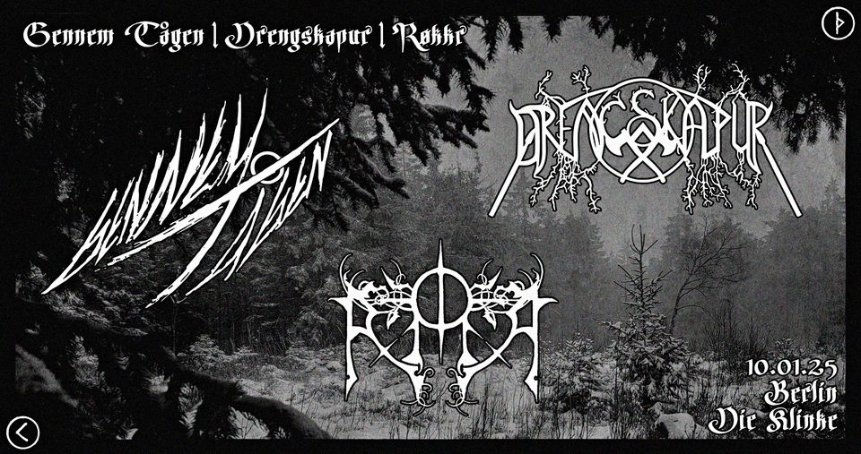Sturmes Reigen | 10.01.25, Berlin | Gennem Tågen + Drengskapur + Røkkr