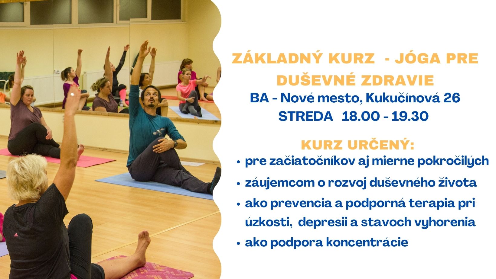 Základný kurz - jóga pre duševné zdravie