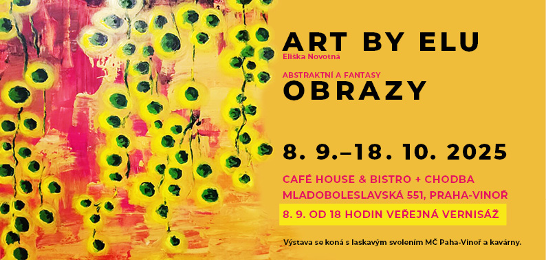 Vernisáž výstavy - abstraktní a fantasy obrazy