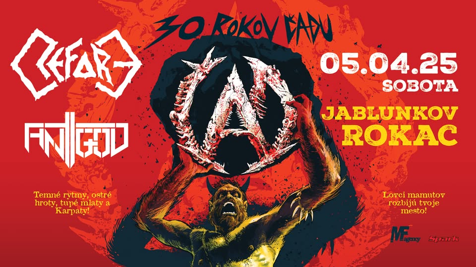 ČAD, REFORE, ANTIGOD  - 30 ROKOV ČADU TOUR   - Rock Café Jablunkov