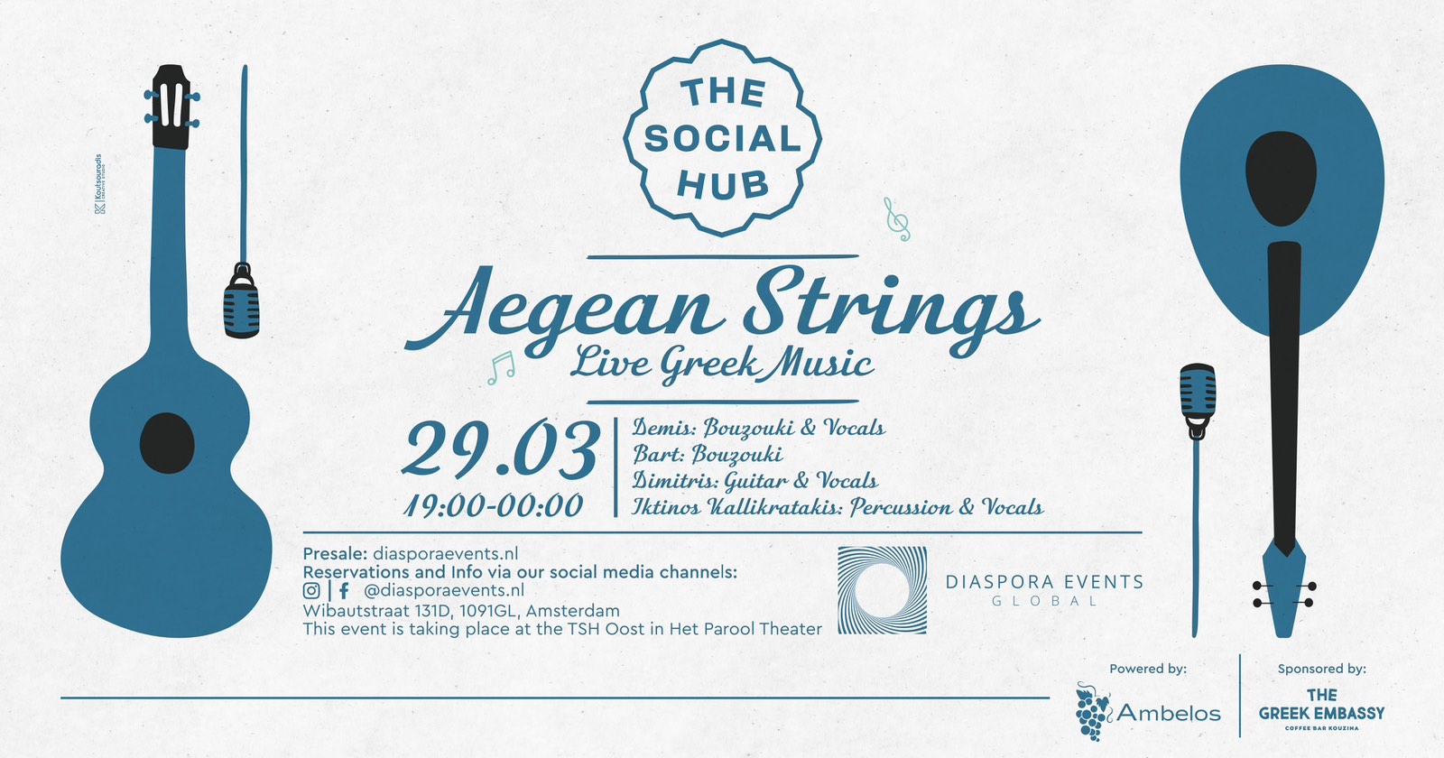 Aegean Strings | Live Greek Music @ Het Parool Theater, Amsterdam
