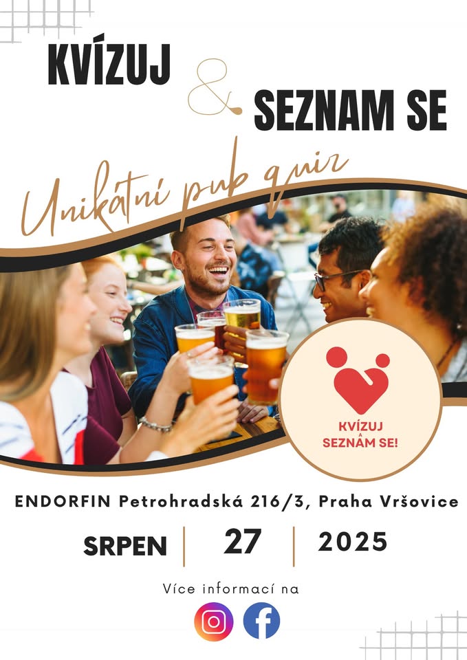 Unikátní PUBKVÍZ! Kvízuj a Seznam se!