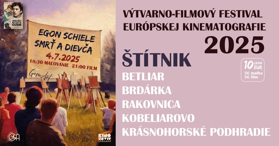 Festival "Osudy umenia" - maľovanie v štýle Egona Schieleho - Film Egon Schiele: Smrť a dievča