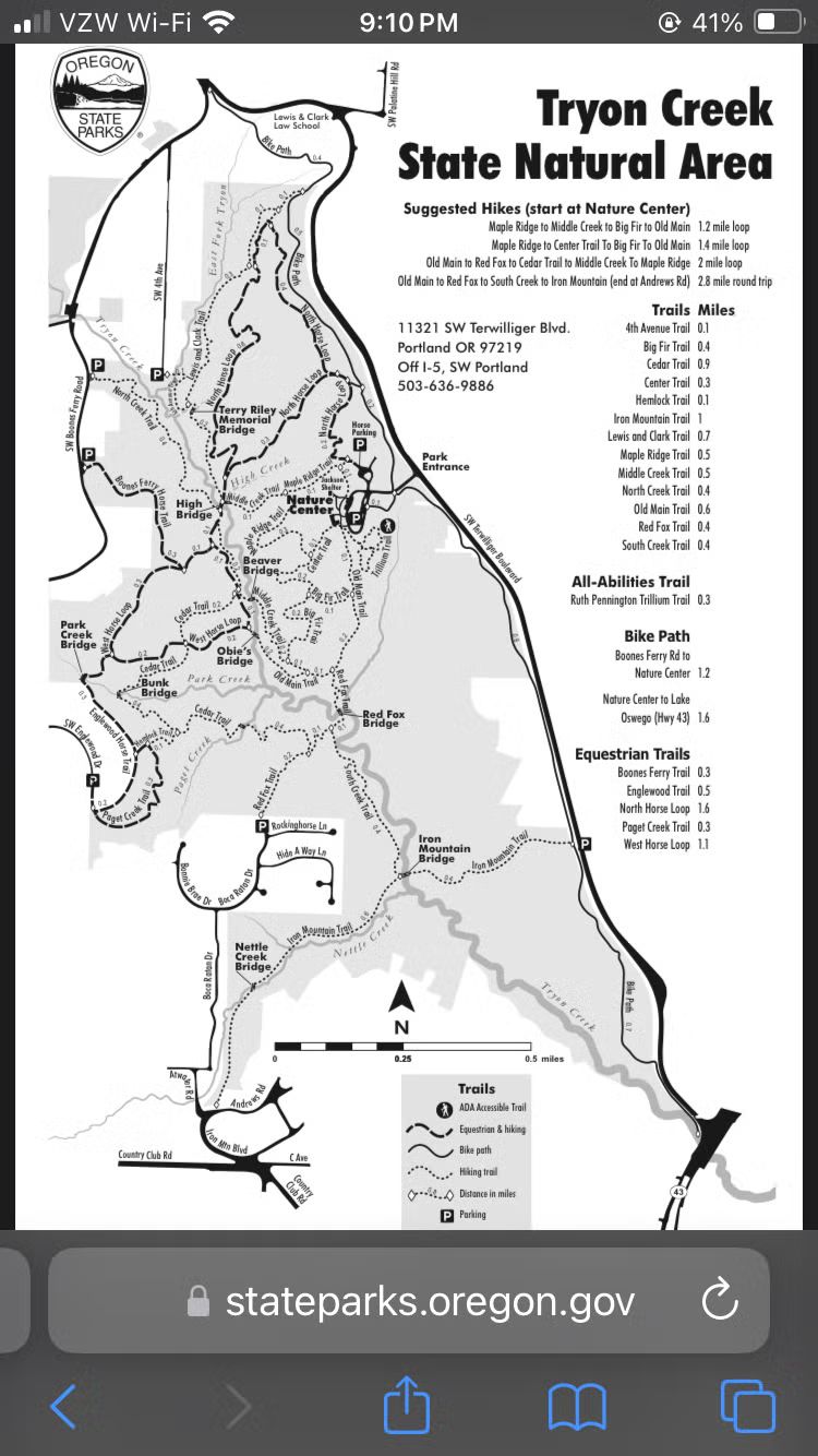 10 AM SW Portland to Lake Oswego Trail