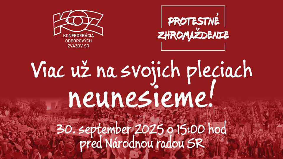Protest proti dopadom konsolidačných opatrení na pracujúcich