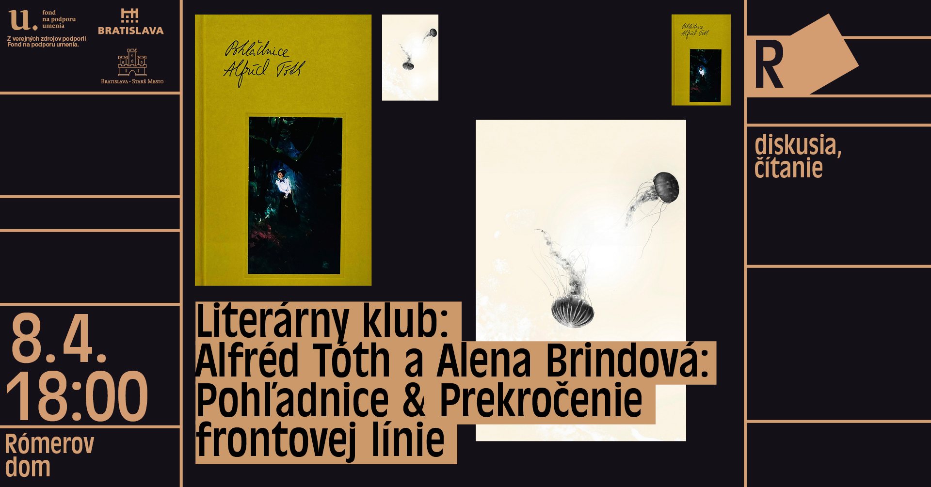 Literárny klub: Alfréd Tóth a Alena Brindová