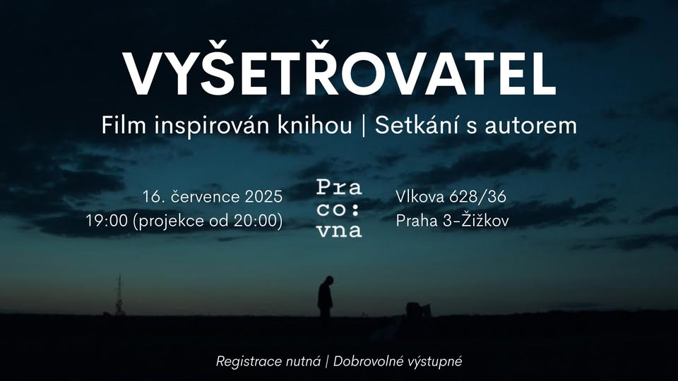 🎬Promítání filmu “Vyšetřovatel” & 🗣️ setkání s autorem