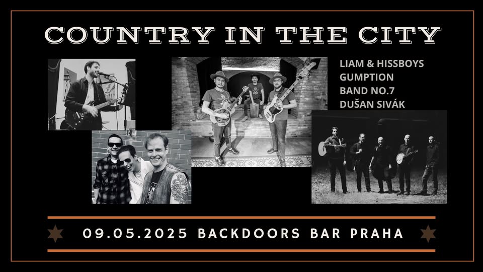 Country in the city! Křest alba Liam & Hissboys + Gumption + Band no.7 + Dušan Sivák
