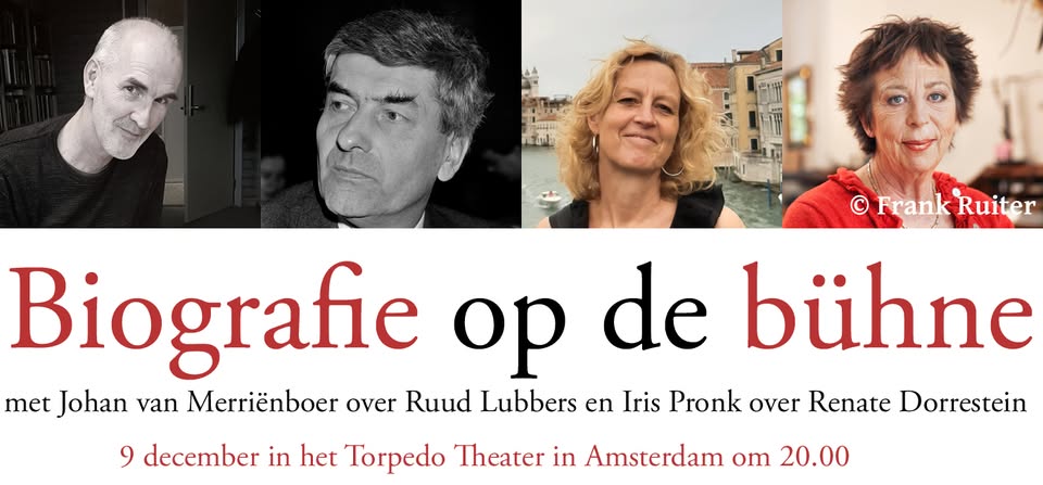 Biografie op de bühne: Johan van Merriënboer over Ruud Lubbers en Iris Pronk over Renate Dorrestein
