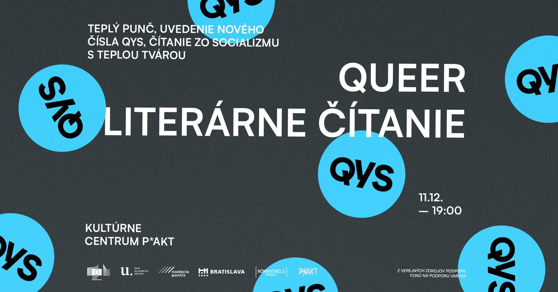 Queer literárne čítanie ❄️ teplý punč