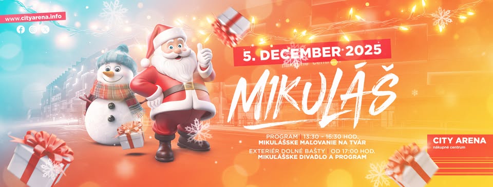 Mikuláš 2025 v City Arena - Trnava