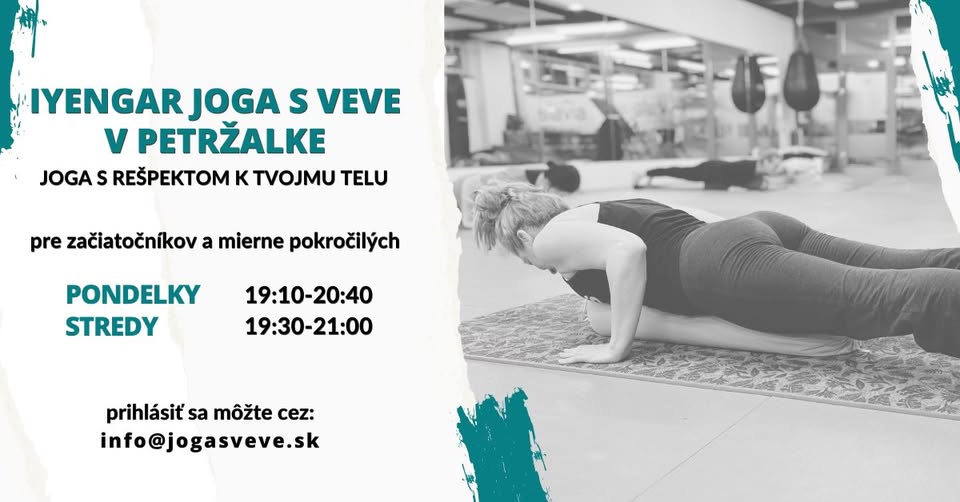 Iyengar yoga in Petržalka for beginners and slightly advanced