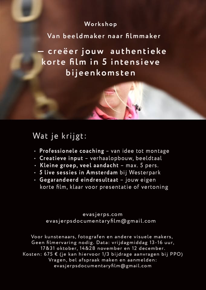 Workshop MAAK JOUW AUTHENTIEKE KORTE FILM